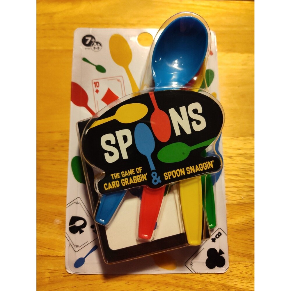 SPOONS The Game of Card Grabbin' & Spoon Snaggin' Ages 7+ NEW